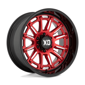 XD 20X10 XD865 6X139.7 CANDY RED MILLED W/ BLACK LIP -18