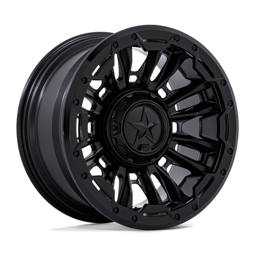 XD 20X10 BOMBER 8X170 MATTE BLACK W/ GLOSS BLACK RING -18
