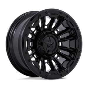 XD 20X9 BOMBER 8X180 MATTE BLACK W/ GLOSS BLACK RING +20