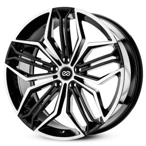 ENKEI 18x8 KATANA 5x114.3 GLOSS BLACK MACHINE FACE +40