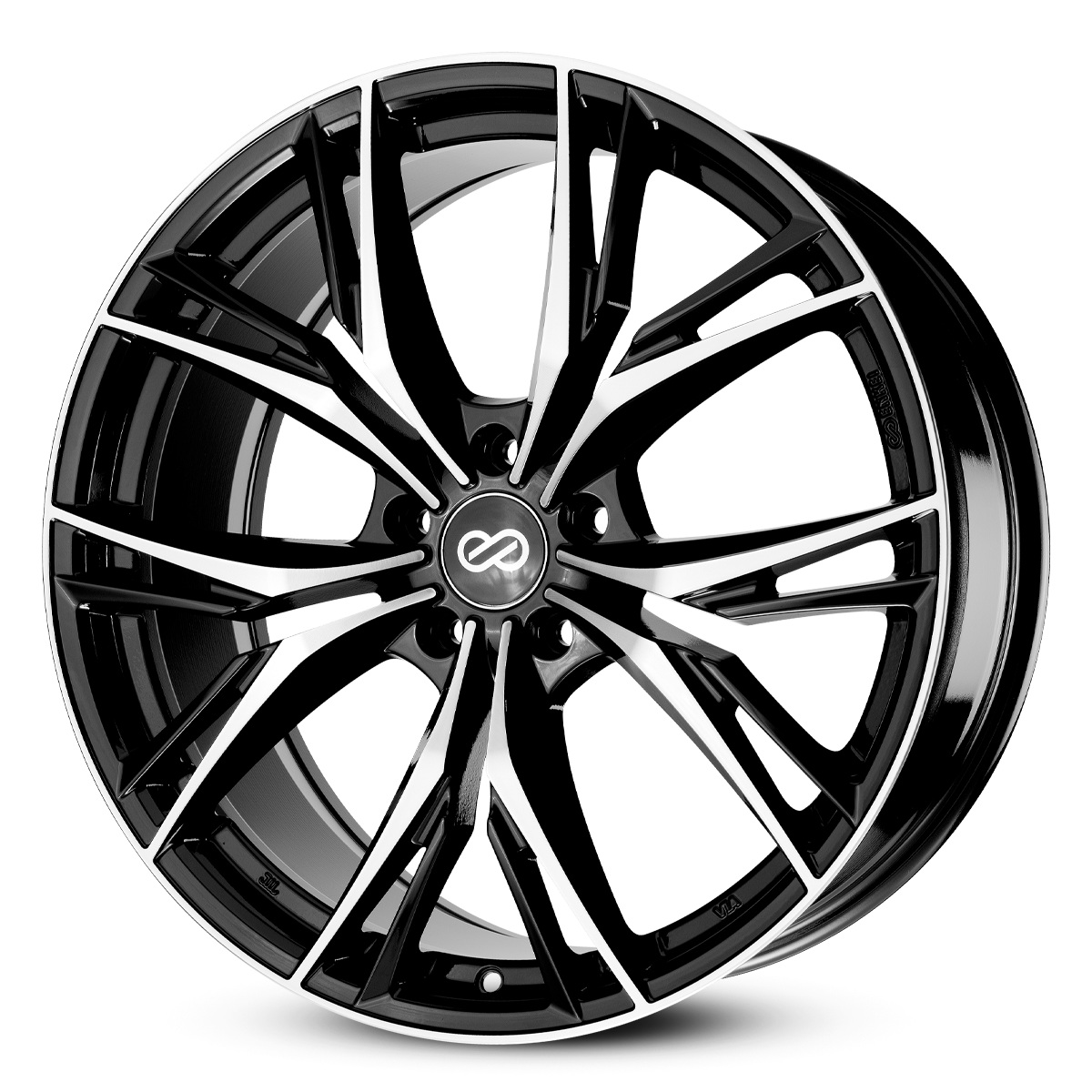 ENKEI 20x8.5 SP77 5x114.3 GLOSS BLACK MACHINED FACE +40