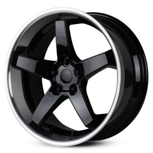 ORBIT 20x8.5 FORM 5x114.3 GLOSS BLACK WITH LIP POLISH +30